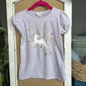Girls 4T unicorn shirt Emma & Elsa